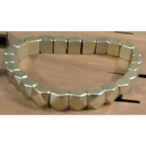 BUNDLE ONLY Vintage Metal Beads Beaded Bracelet Stretch Goldtone‎ Heavy